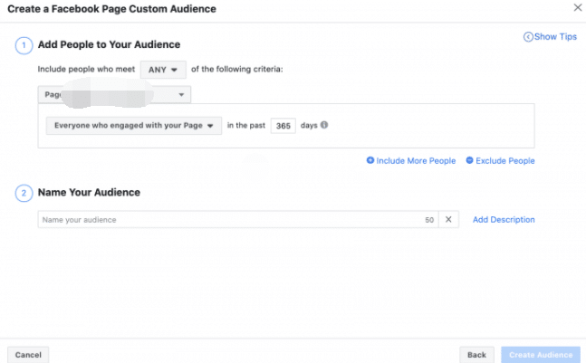 Facebook广告：如何针对和页面互动的受众设置自定义受众