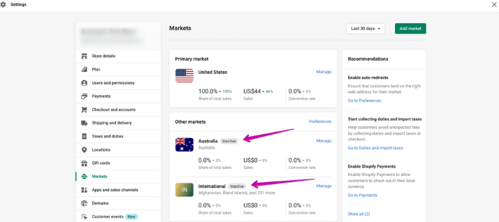 Shopify为什么无法选择其他发货国家