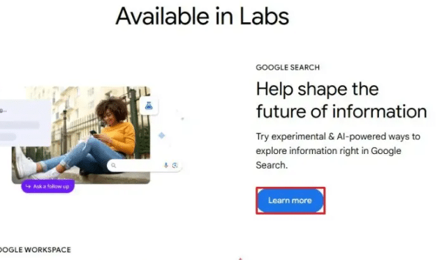 如何申请注册谷歌搜索新功能SGE（search generative experience）